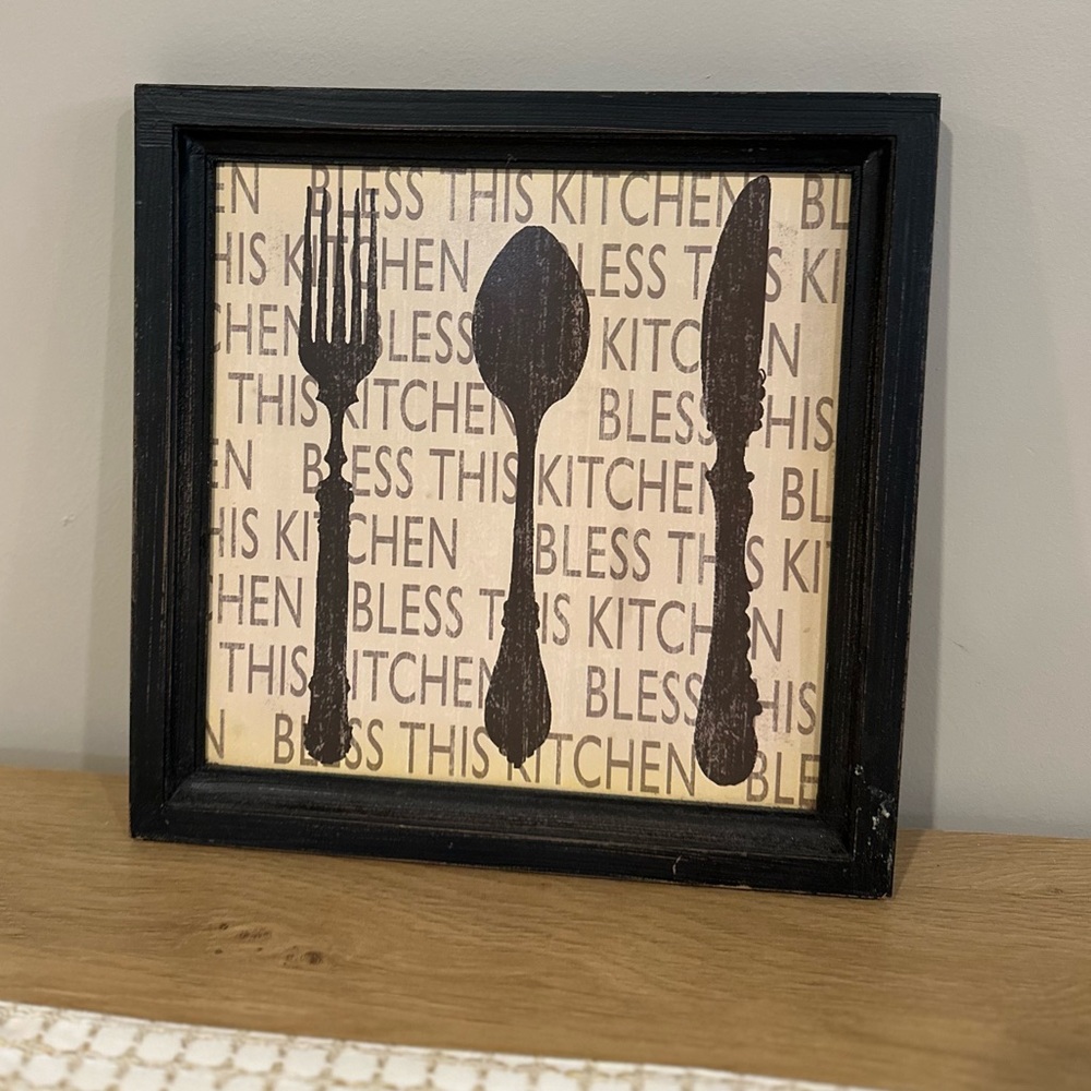 Black Framed Kitchen Wall Art